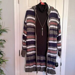 Evelyn Taylor knitted hooded cardigan NWT XL